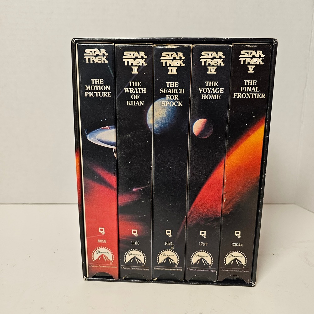 Star Trek The Movies 25th Anniversary Collector's Set 5 VHS Box Set 1991 Vintage - Picture 4 of 14